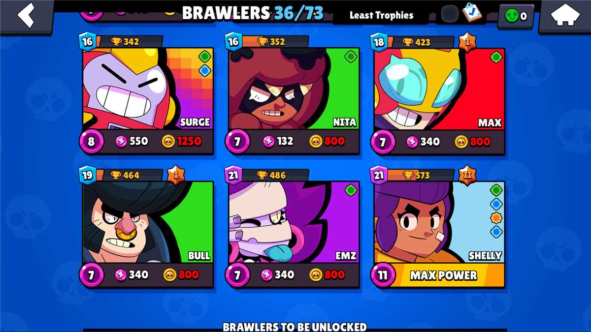 Game account sale Brawl Stars